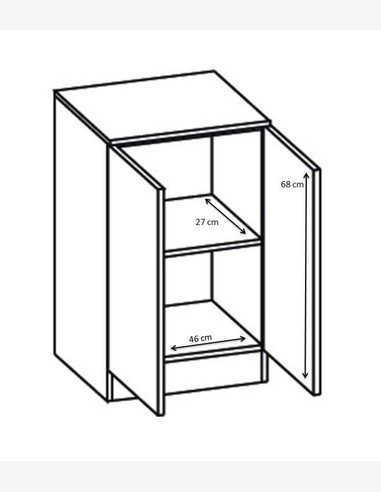 Blanco - Unterschrank in weiß - Maße