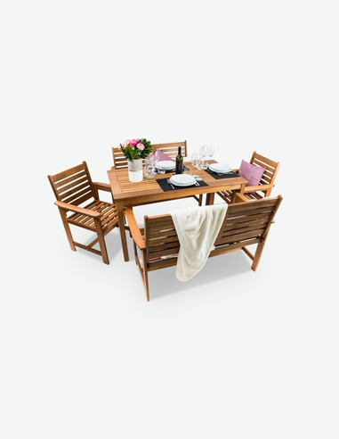 Furni - Garten Set in Teak Holz
