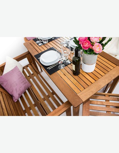 Furni - Garten Set in Teak Holz