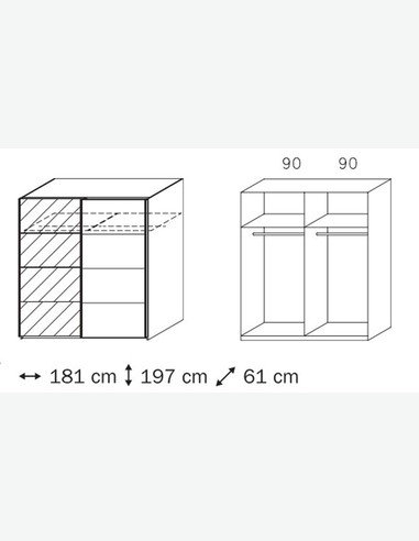Armadi anta scorrevole