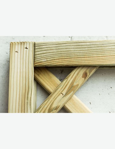 Ermes - Rankgitter aus Holz - Detail