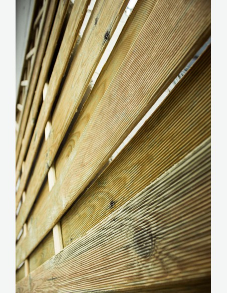 Cremona - Sichtschutzwand aus Holz - Detail
