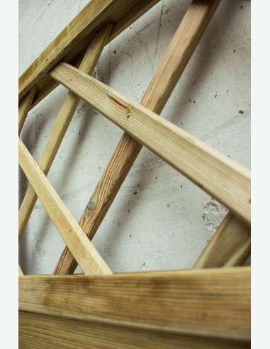 Cremona - Sichtschutzwand aus Holz - Detail