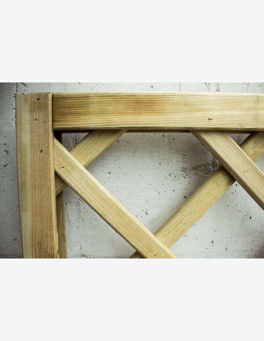 Cremona - Sichtschutzwand aus Holz - Detail