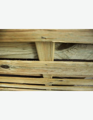 Cremona - Sichtschutzwand aus Holz - Detail