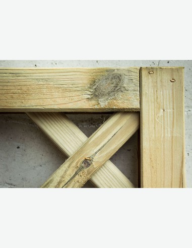 Cremona - Sichtschutzwand aus Holz - detail