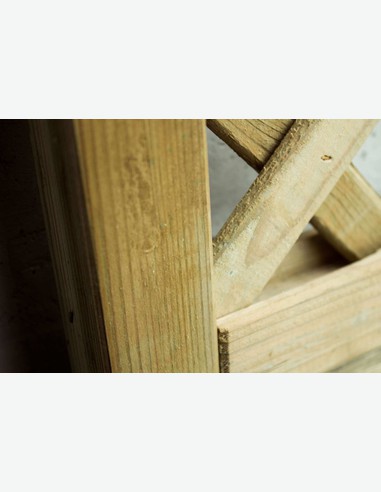 Cremona - Sichtschutzwand aus Holz - detail