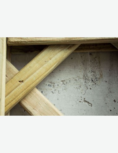 Cremona - Sichtschutzwand aus Holz - Detail