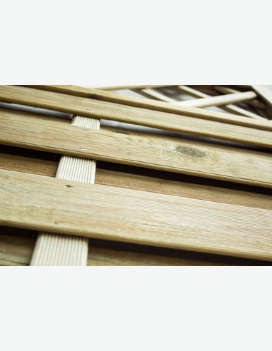Cremona - Sichtschutzwand aus Holz - Detail