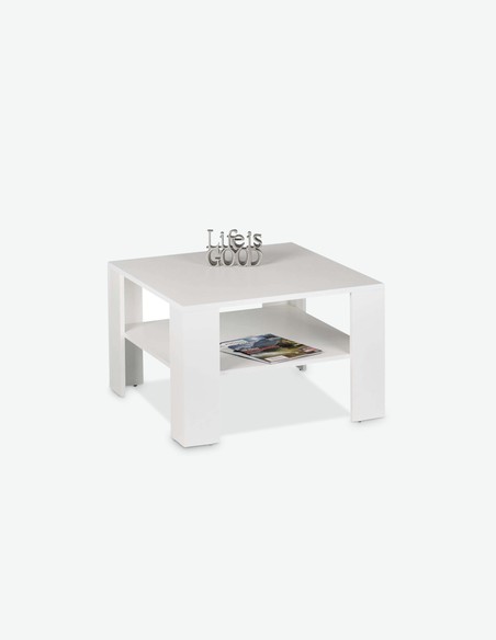Jelli mini - Tavolino da soggiorno con 1 ripiano, in legno laminato, disponibile in 2 diversi colori