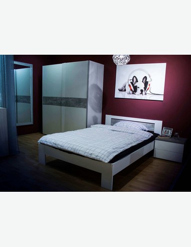 Pinto - französisches Bett komkplett - Matratze und Rollrost inklusive 