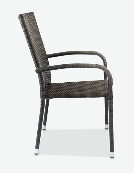 Agordo - Stapelbarer Stuhl aus Polyrattan