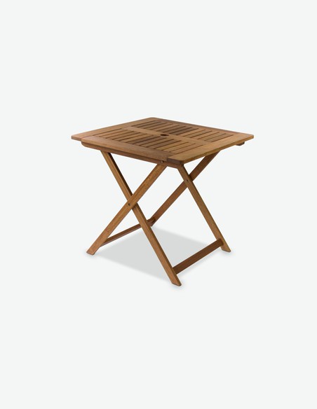 Malvi - Klappbarer Tisch für Garten / Balkon, aus massivholz