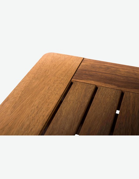 Malvi - Klappbarer Tisch für Garten / Balkon, aus massivholz