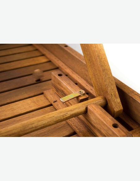 Malvi - Klappbarer Tisch für Garten / Balkon, aus massivholz