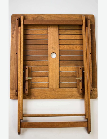 Malvi - Klappbarer Tisch für Garten / Balkon, aus massivholz