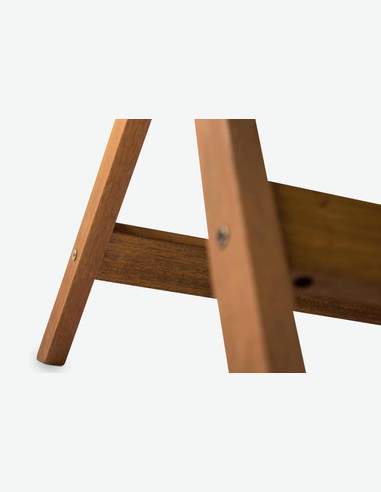 Malvi - Klappbarer Tisch für Garten / Balkon, aus massivholz, groß