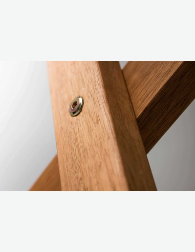 Malvi - Klappbarer Tisch für Garten / Balkon, aus massivholz, groß