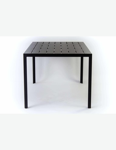 Limana - Garten- / Balkontisch mit Metallgestell und Polywood Oberfläche