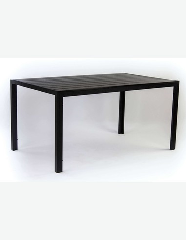 Limana - Garten- / Balkontisch mit Metallgestell und Polywood Oberfläche