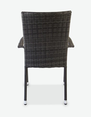 Piave small - Gartenset bestehend aus einem großen Tisch und vier stapelbaren Stühlen