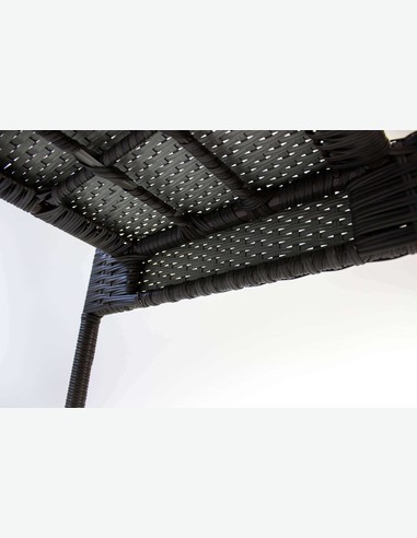 Piave small - Gartenset bestehend aus einem großen Tisch und vier stapelbaren Stühlen