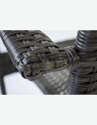 Piave small - Gartenset bestehend aus einem großen Tisch und vier stapelbaren Stühlen