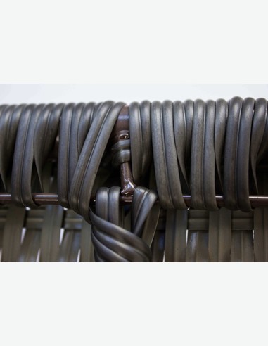 Piave small - Gartenset bestehend aus einem großen Tisch und vier stapelbaren Stühlen