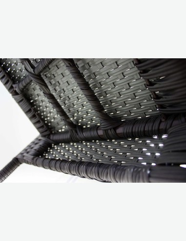 Arezzo small - Gartenset bestehend aus einem Metalltisch mit Glasoberfläche und vier stapelbaren Stühlen