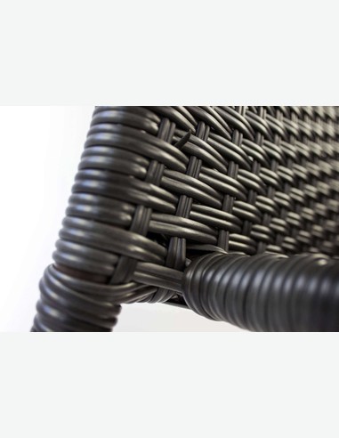 Arezzo big - Gartenset bestehend aus einem großen Metalltisch mit Glasoberfläche und vier stapelbaren Stühlen