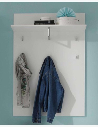 Spilla - Garderobenpaneel, 5 Haken, 1 Ablageboden mit Kleiderstange 2