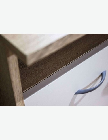 Adria - Schreibtisch in Eiche Sonoma / weiß Dekor