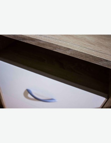 Adria - Schreibtisch in Eiche Sonoma / weiß Dekor