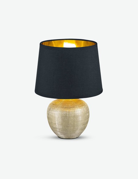 Lucienne - Tischlampe aus Keramik mit Lampenschirm aus Stoff