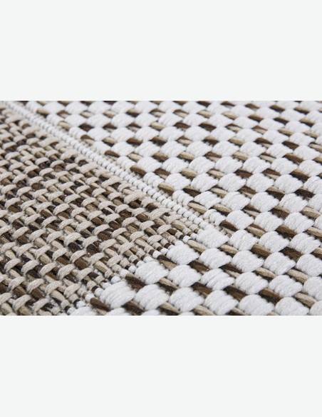 Levina - Kurzhaariger Teppich aus 100 % Polypropilen in der Farbe braun / beige
