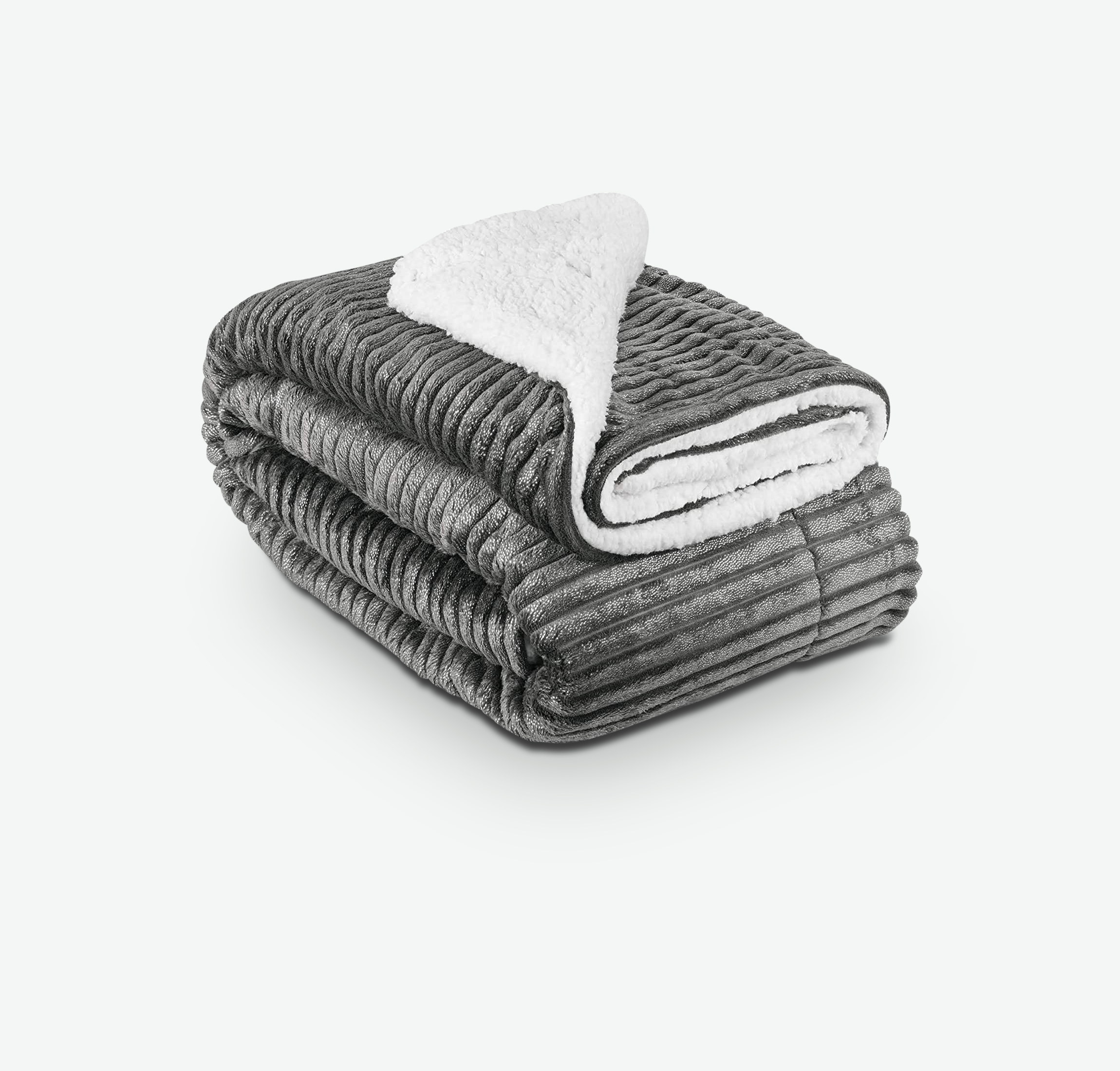 QOFLY Coperta soffice, XL, grigio – 150 x 200 cm, coperta per divano, calda, in pile, colore grigio chiaro, per soggiorno, coperta natalizia