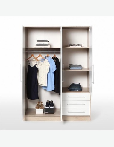 Kleiderschrank mit 3 Türen - Felippo