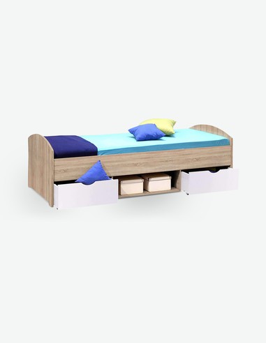 Nemu - Jugend/Kinderbett aus Holzdekor