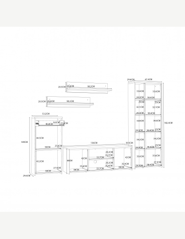 Pareti attrezzate soggiorno