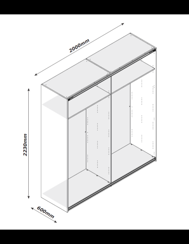 Armadi anta scorrevole