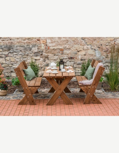 Arredo Giardino Outlet etnico Set completo per esterno avana a prezzo  ribassato