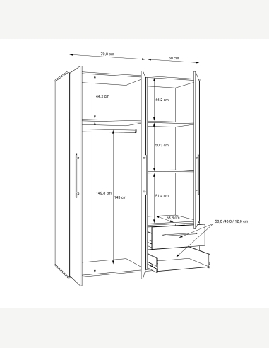 Armadi anta battente