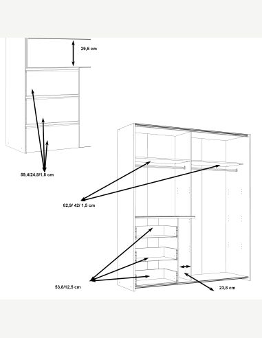 Armadi anta scorrevole