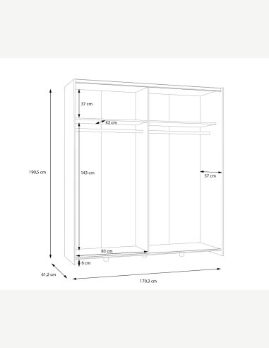 Armadi anta scorrevole
