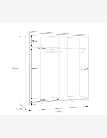 Armadi anta scorrevole