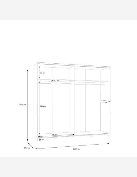 Armadi anta scorrevole