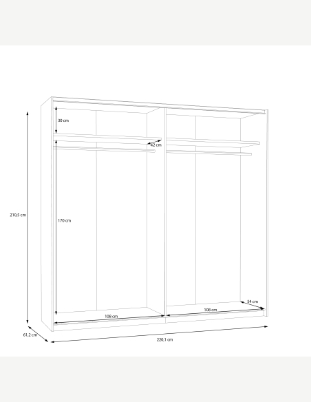 Armadi anta scorrevole