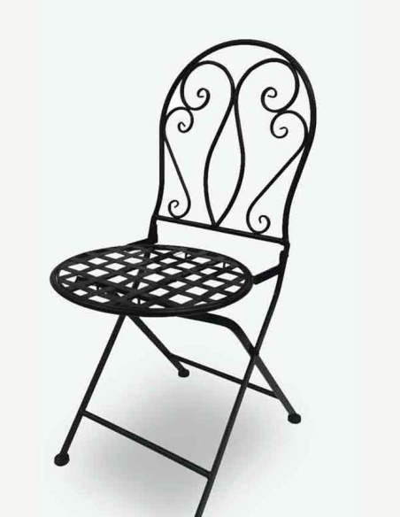Stuhl vom Balkonset aus Metall Mira