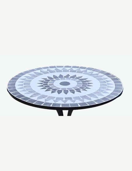 Tischmosaik vom Balkonset aus Metall Mira