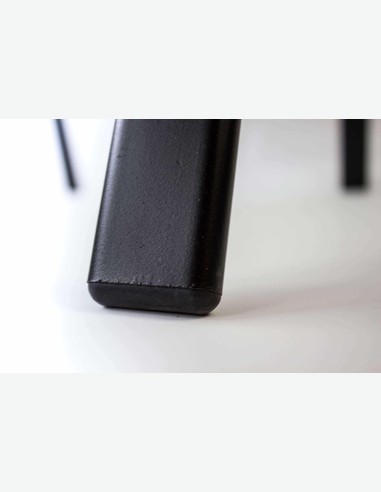 Piola - Stapelbarer Stuhl, aus schwarzem Metall. Ideal für den Außenbereich, witterungsbeständig und sehr robust